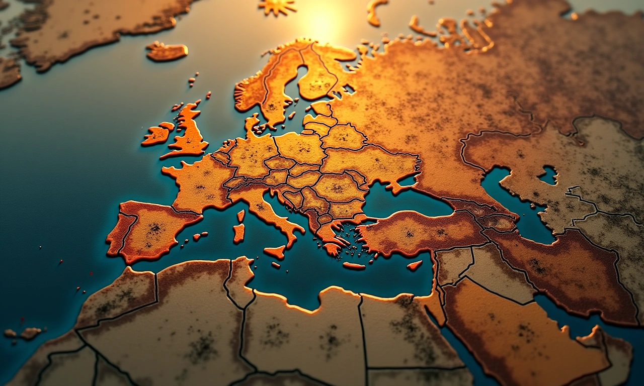 Overlapping worn maps depicting disputed territories, bathed in a somber light., photorealistic, 8k, highly detailed, cinematic lighting